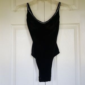 Calvin Klein Swimwear Velvet & Crystal Swimsuit